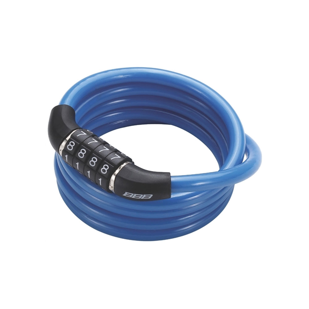 Замок Велосипедный Bbb Quickcode 8Mm X 1200Mm Coil Cable Blue Синий