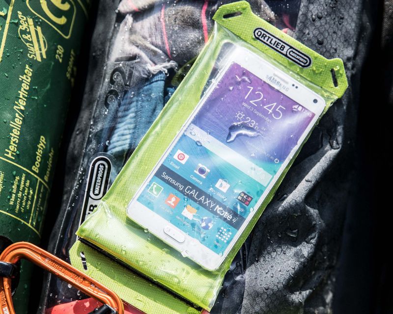 Чехол водонепроницаемый для телефона Ortlieb Safe-It Green/Transparent