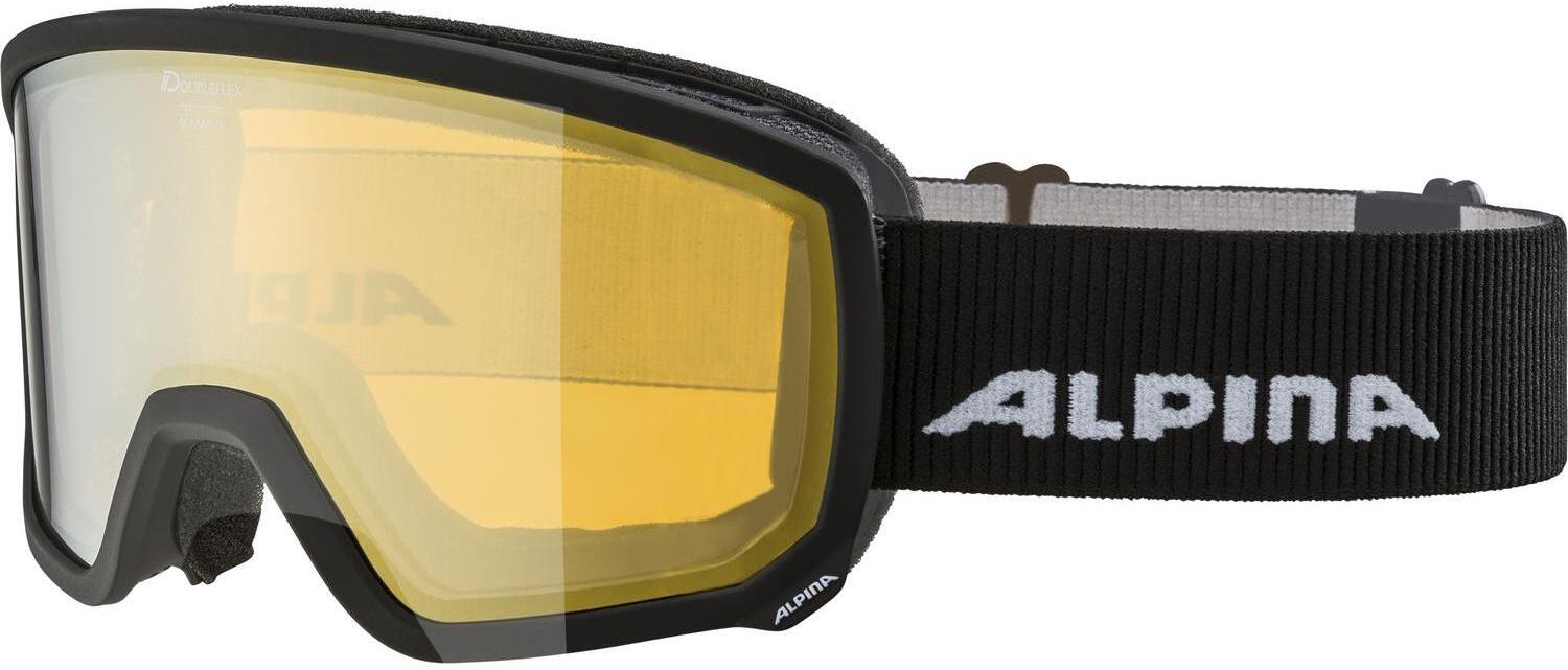 Очки горнолыжные ALPINA Scarabeo HM Black Matt/Gold zyl.