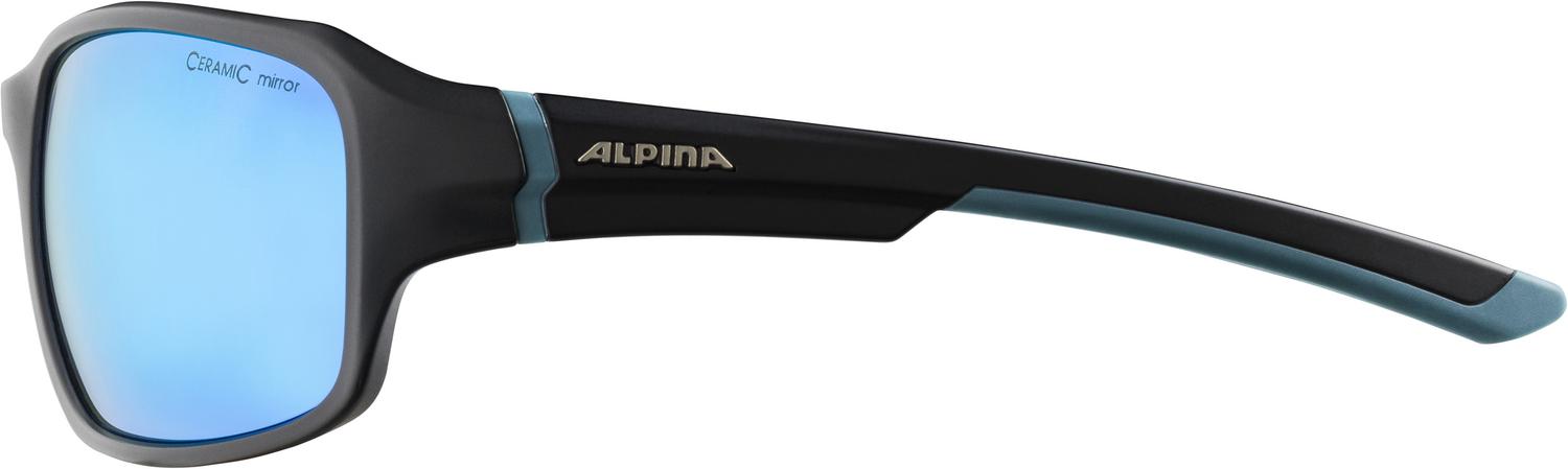 Очки солнцезащитные ALPINA Lyron Black-Dirt-Blue Matt/Blue Mirror Cat. 3