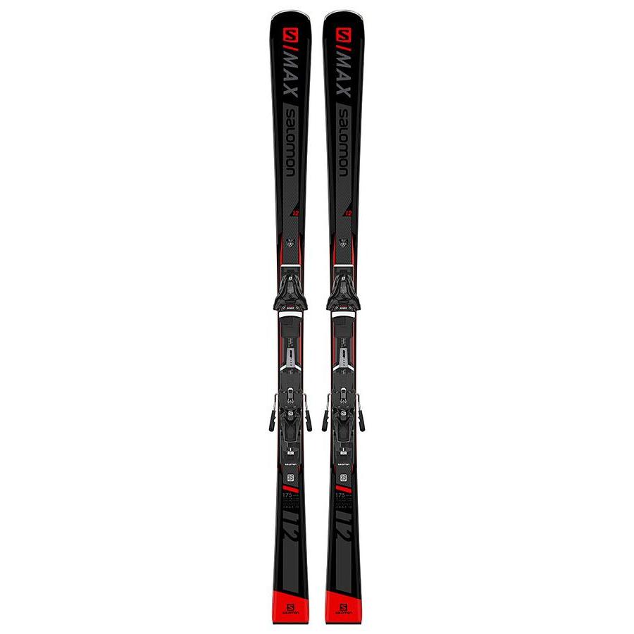 Горные лыжи с креплениями SALOMON 2019-20 S/Max 12 + Z12 Black/Red