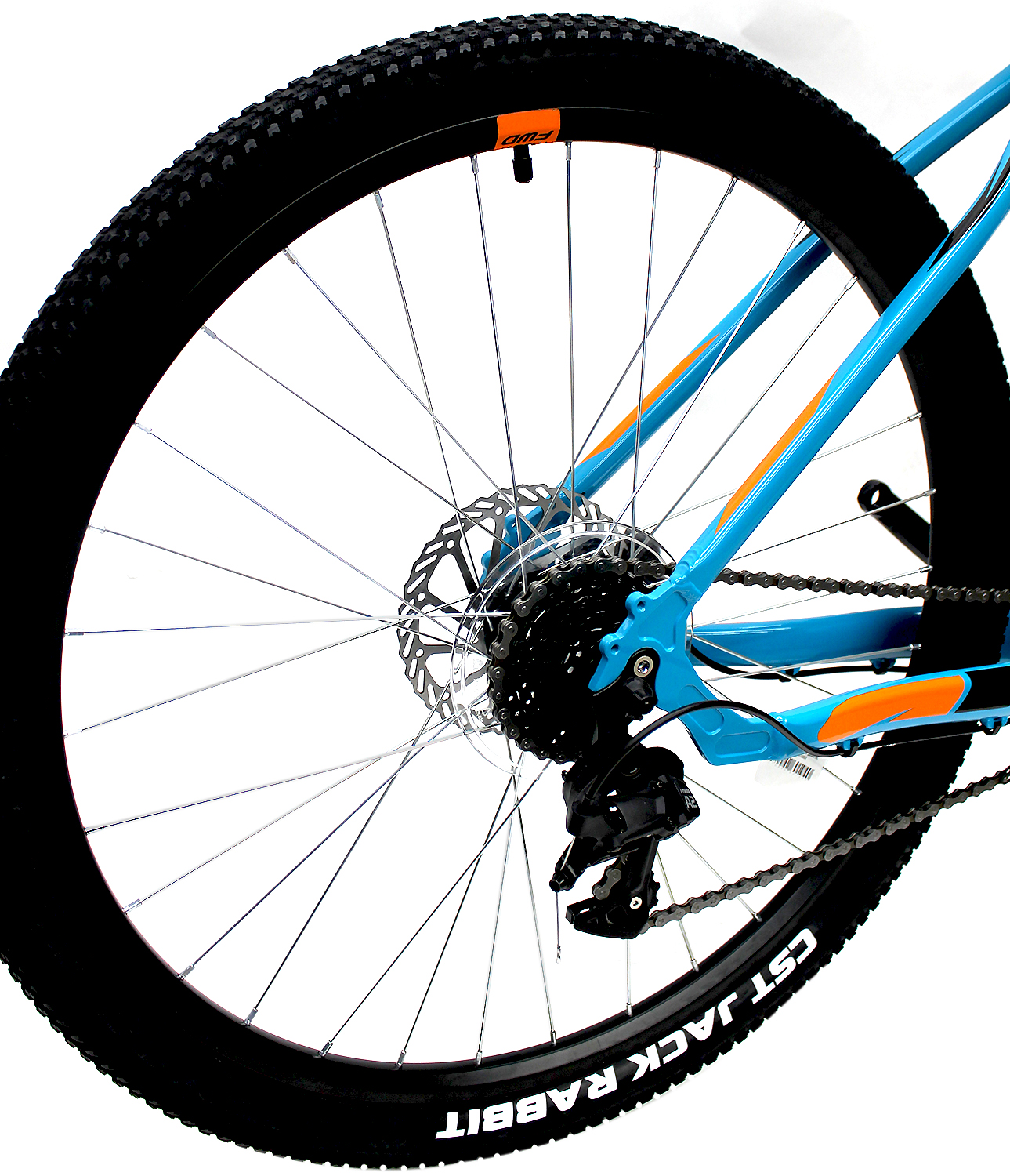 Велосипед Forward Apache 27,5 3.2 Disc 2021 бирюзовый/оранжевый