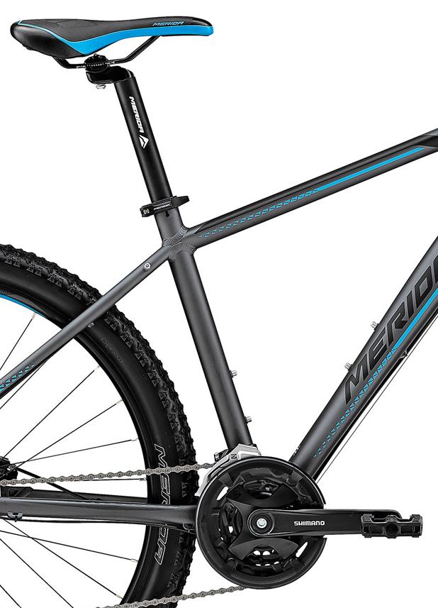 Велосипед MERIDA Big.Seven 40-D 2019 MattDarkSilver/Blue/Black