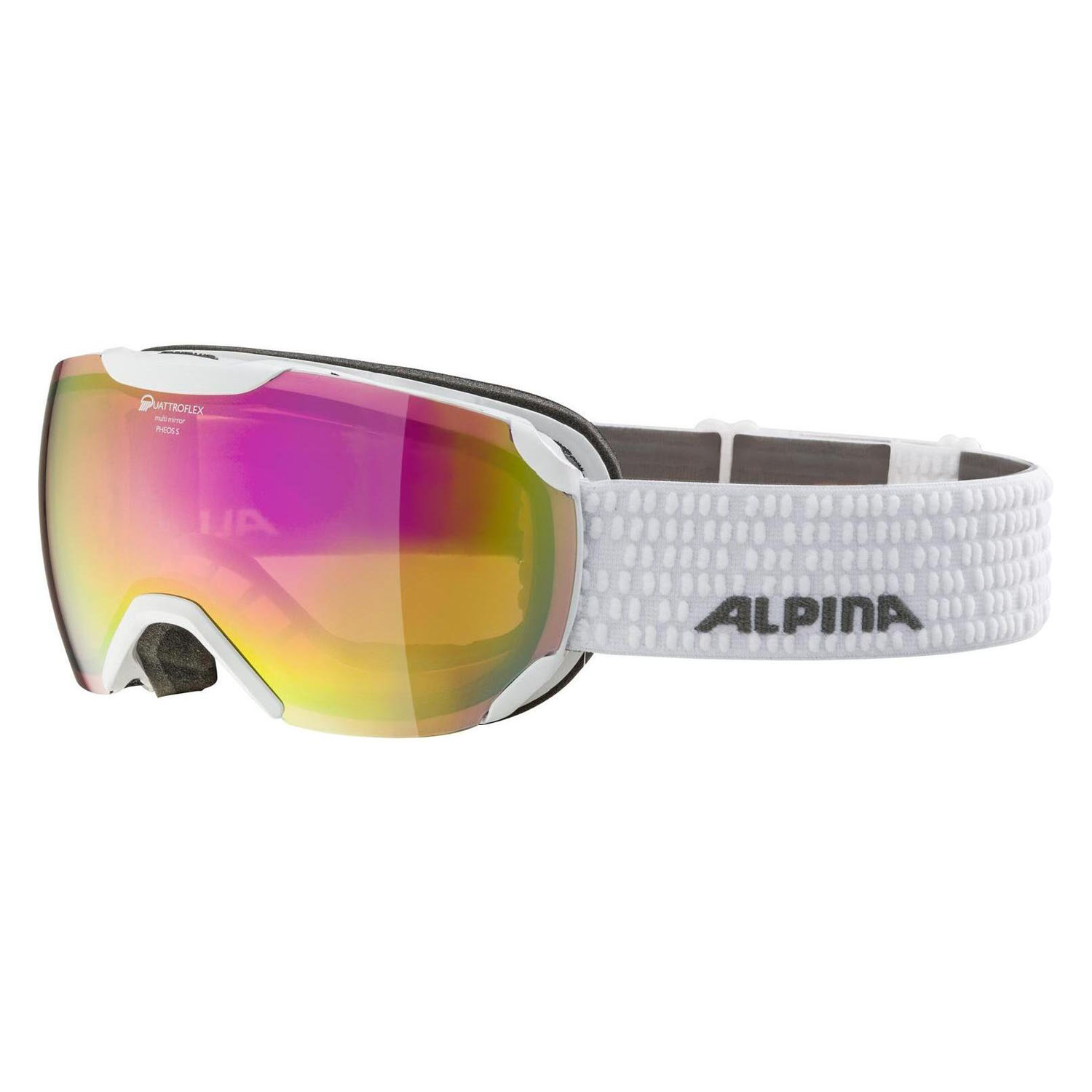 Очки горнолыжные ALPINA Pheos S Q White Gloss/Q Pink Sph. S2