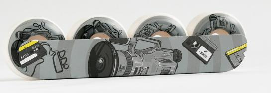 Колеса (4 штуки) для скейтборда Footwork Vx 1000 53mm 101A (Round Shape)