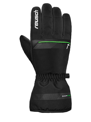 Перчатки REUSCH Snow King Black/Neon Green