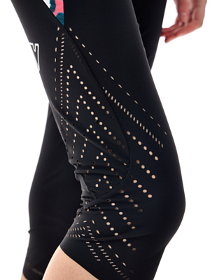 Тайтсы 3/4 Crazy Idea Mid Pressure Black Zebra