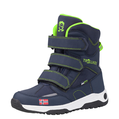 Ботинки Trollkids Kids Lofoten Winter Boots Navy/Viper Green