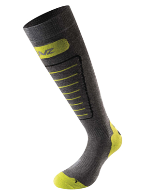 Носки LENZ Skiing 1.0 Grey/Lime