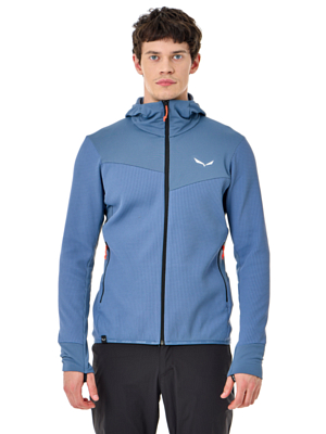 Флисовая куртка Salewa Puez Waffle Hybyrid Hooded Java Blue