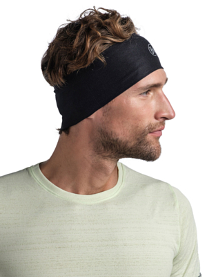 Повязка Buff CoolNet UV Wide Headband Solid Black