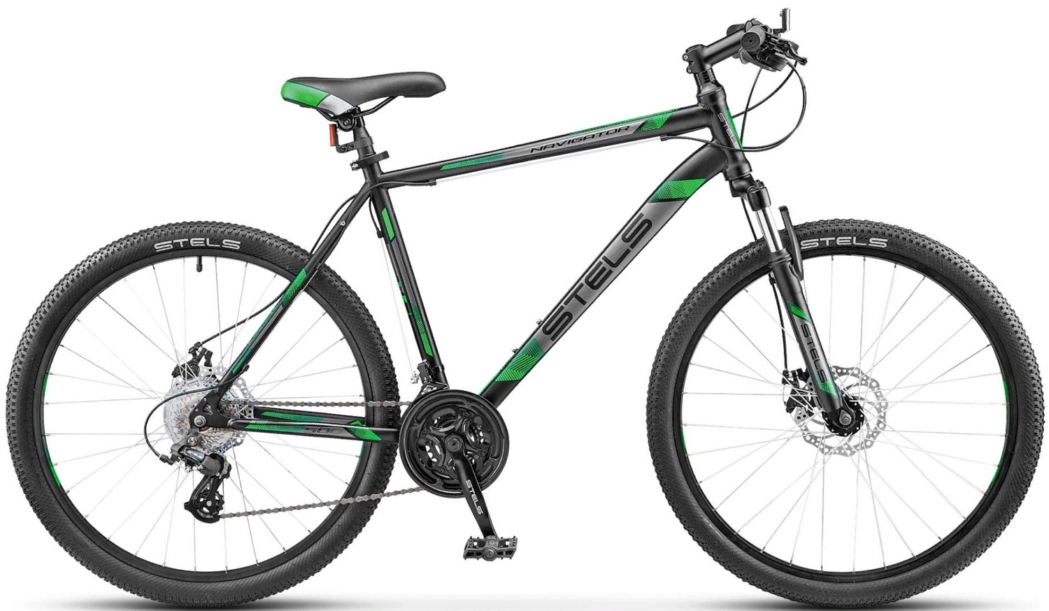 Велосипед Stels Navigator 500 MD 26 V040 2020 Черный/Зеленый