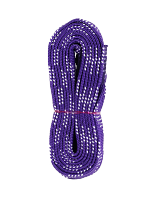 Шнурки для коньков FLAME Hockey Elite Jr 183см (72&quot;) с пропиткой фиолетовый