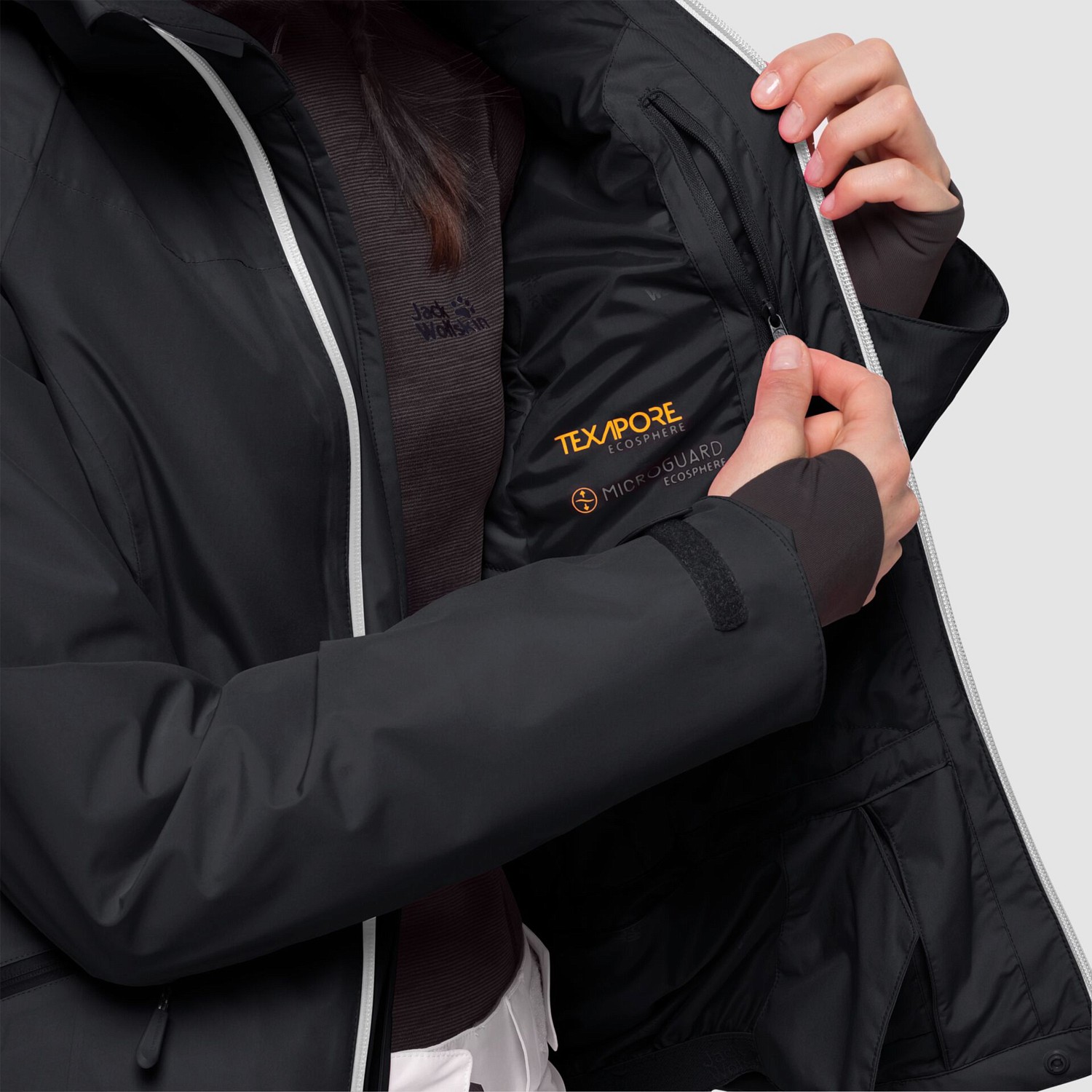 Куртка горнолыжная Jack Wolfskin 2019-20 Powder Mountain Jacket Black