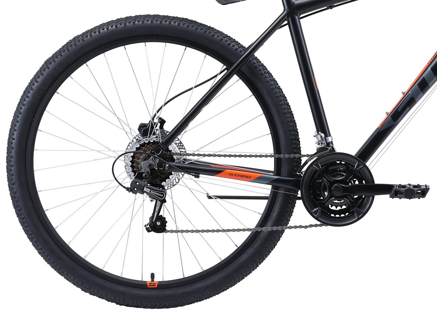 Велосипед Stark Tank 29.1 HD 2020 черный/серый/оранжевый