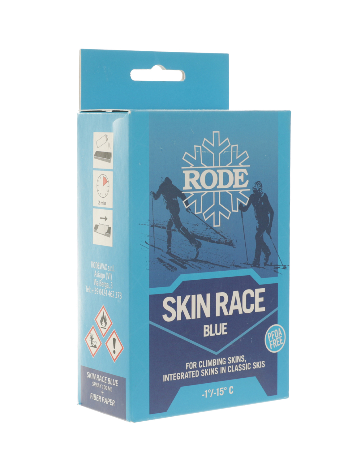 Универсальный парафин скольжения твердый RODE Skin Racing Blue -1C°...-15C° sold with AR21