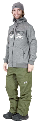 Толстовка Picture Organic Baxter Tech Zip Hoodie Grey Melange