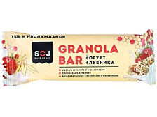 Батончик SOJ 2021 злаковый "Granola Bar" со вкусом йогурта и клубники 40г