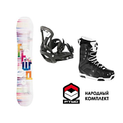 Комплект FT3 сноуборд+крепления+ботинки FTWO 2015-16 (женский)