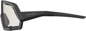 Очки солнцезащитные ALPINA Rocket V Black Matt/Varioflex Clear Lense No Mirror, Cat.0-3 Hydrophobic, Fogstop