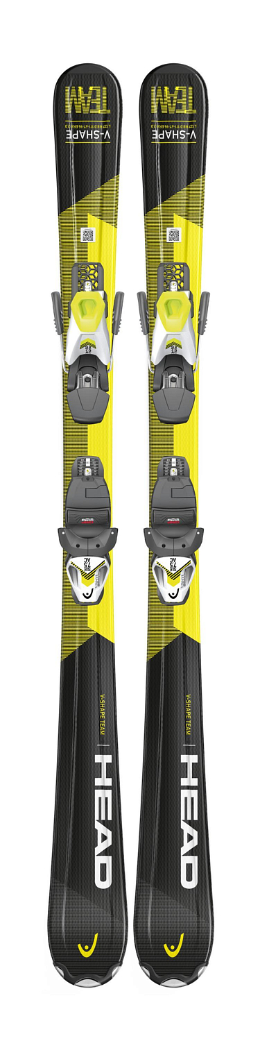 Горные лыжи с креплениями HEAD 2020-21 V-Shape Team SLR Pro (117-157)+SLR 7.5 GW AC BRAKE 78 [H] black/yellow