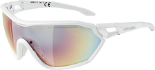 Очки солнцезащитные Alpina 2021-22 S-Way QVM+ White Matt/Rainbow Mirror