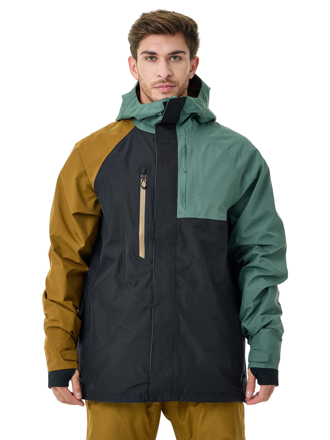 Куртка сноубордическая 686 Gore-Tex Core Cypress Green/Colorblock