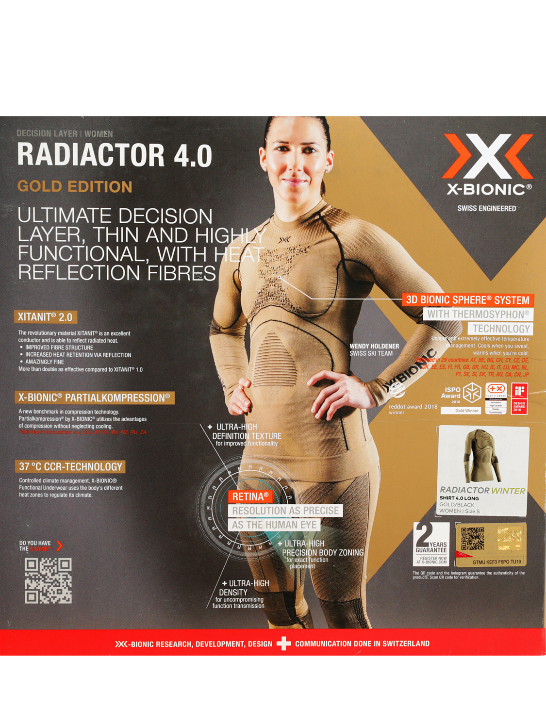 Футболка с длинным рукавом X-Bionic Radiactor 4.0 Gold