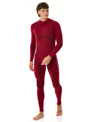 Футболка с длинным рукавом Accapi Ergowool Burgundy/Black