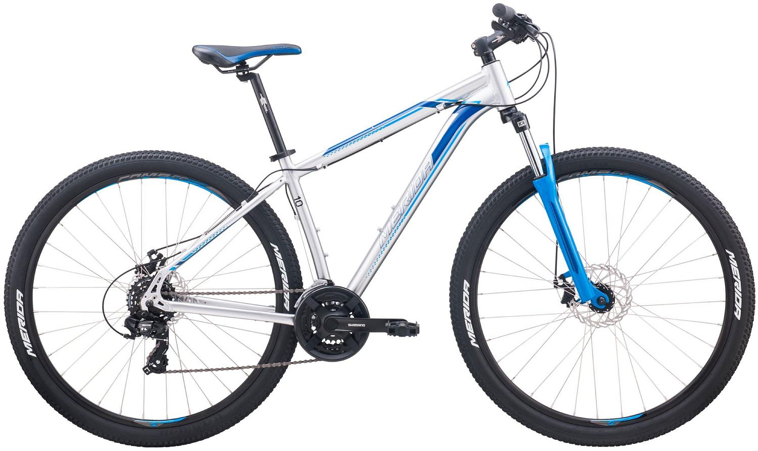 Велосипед MERIDA Big.Nine 10-MD 2020 Silver/Blue Decal