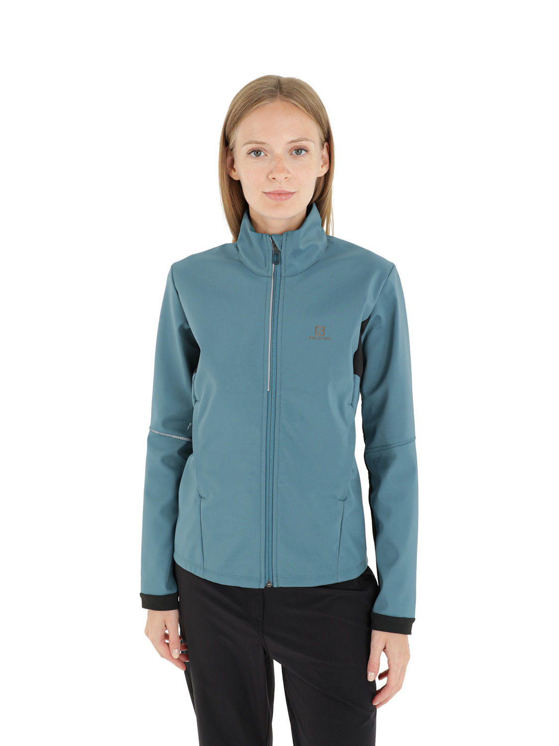 Куртка беговая SALOMON Agile Softshell W Blue