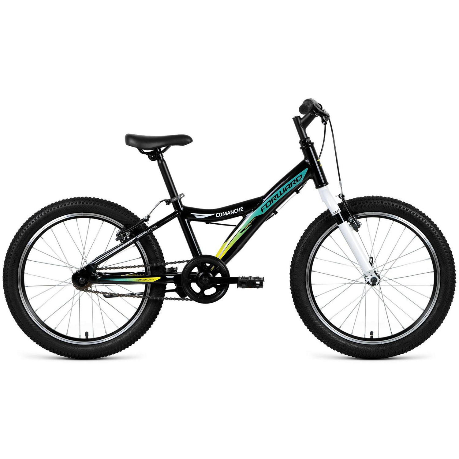 Велосипед Forward Comanche 20 1.0 2019 Черный/Зеленый