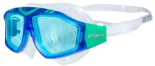 Очки для плавания Atemi полумаска Синий/Зеленый
