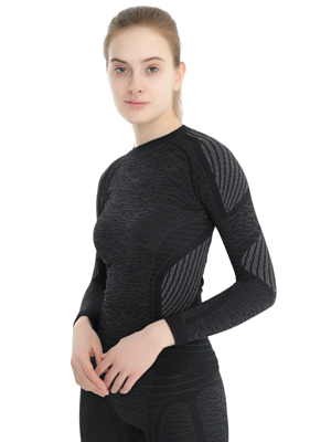 Футболка с длинным рукавом Accapi Ergocycle Long Sleeve Shirt W Black/Anthracite