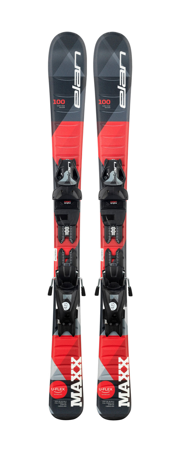 Горные лыжи с креплениями ELAN Maxx RED QS 70-90 + EL 4.5 Shift