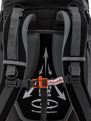 Рюкзак Naturehike Discovery 70 L Black/Gray