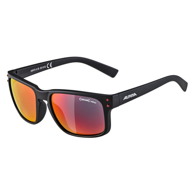 Очки солнцезащитные ALPINA Kosmic Black Matt/Red Mirror Cat.3
