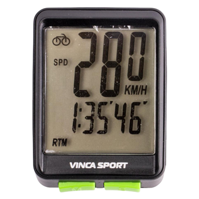 Велокомпьютер Vinca Sport 12 функций Black/Green