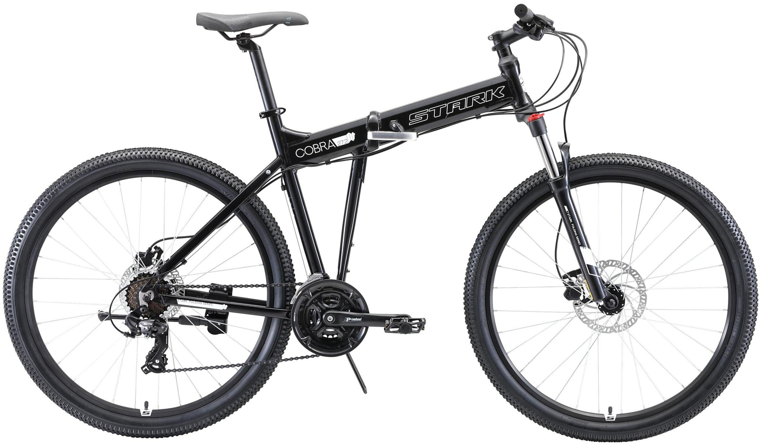 Велосипед Stark Cobra 27.2 HD 2020 черный/белый