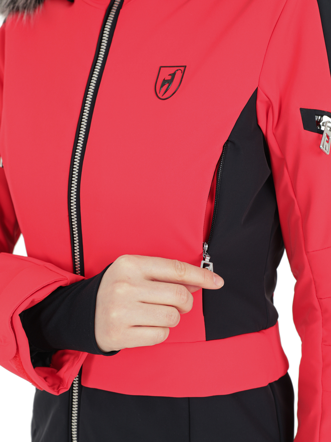 Куртка горнолыжная с воротником TONI SAILER Lara Pink Red
