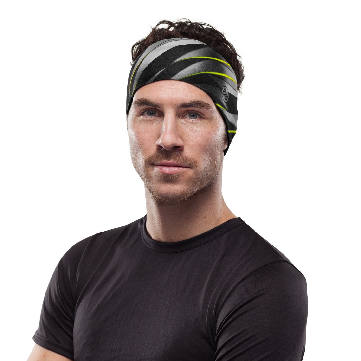 Повязка Buff CoolNet® UV+ Headband Focus Grey