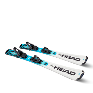 Горные лыжи с креплениями HEAD Supershape Team Easy JRS(67-117)+JRS 4.5 GW CA BR 80 [I] White-Speedblue