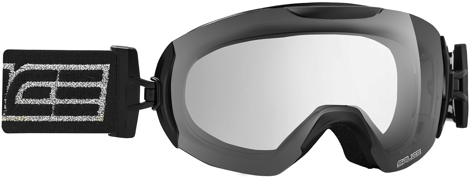 Очки горнолыжные Salice 604DAF Black-Silver/Clear