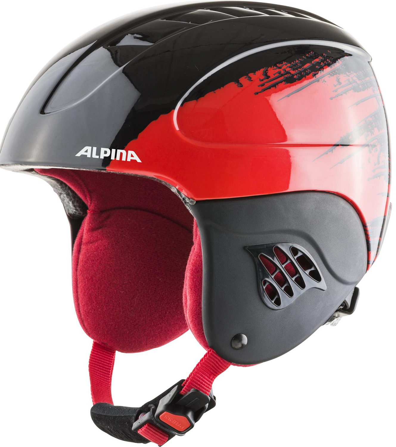 Шлем детский ALPINA Carat Black Red