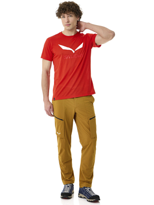 Футболка Salewa Solid Logo Dry Flame