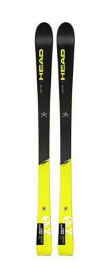 Горные лыжи с креплениями HEAD WC iRace Team SW+SX 4.5 GW CA BRAKE 80 [K] Black/Neon Yellow