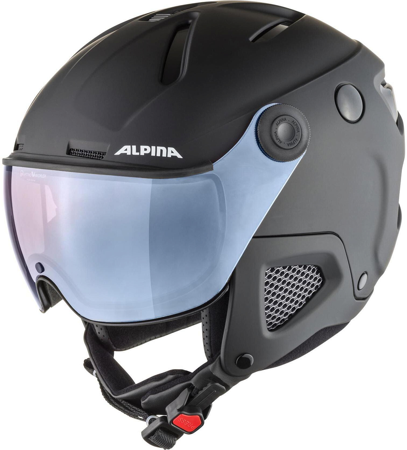 Зимний Шлем Alpina 2022-23 Attelas Qv Black Matt Silver