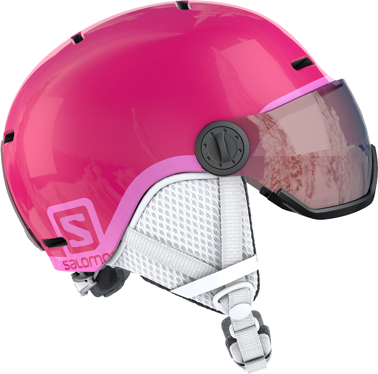 Шлем детский SALOMON Grom Visor Glossy Pink