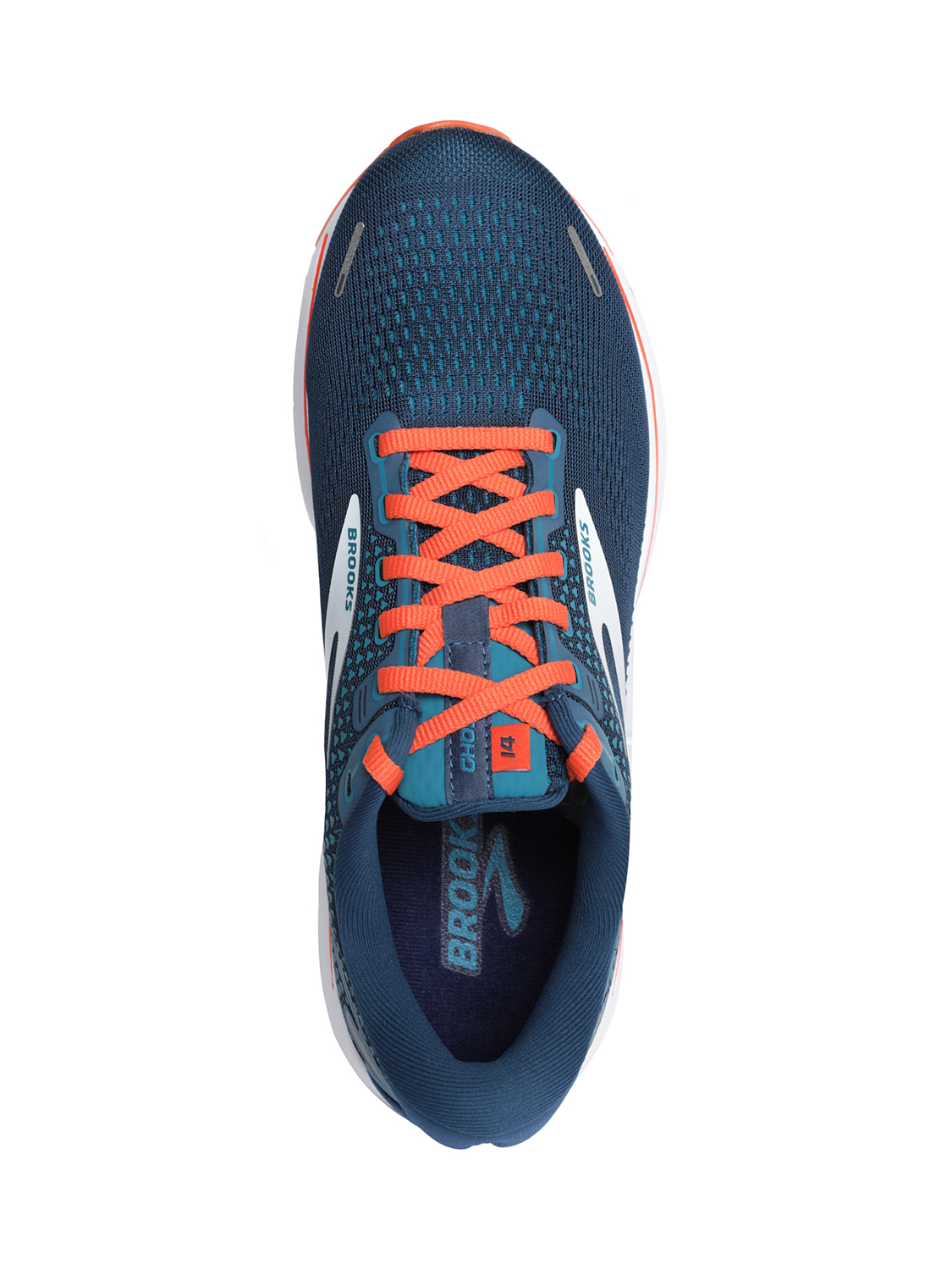 Кроссовки BROOKS Ghost 14 Titan/Teal/Flame купить по цене 9990 руб, магазин «Кант»