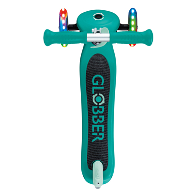 Самокат детский Globber Primo Lights V2 Изумрудно-Мятный